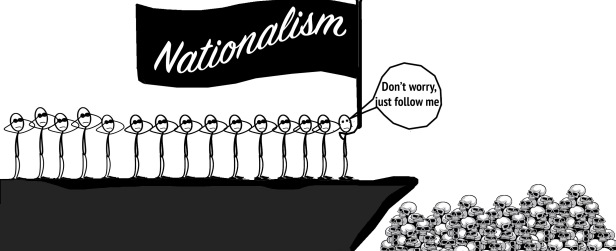 Blind followers of nationalism